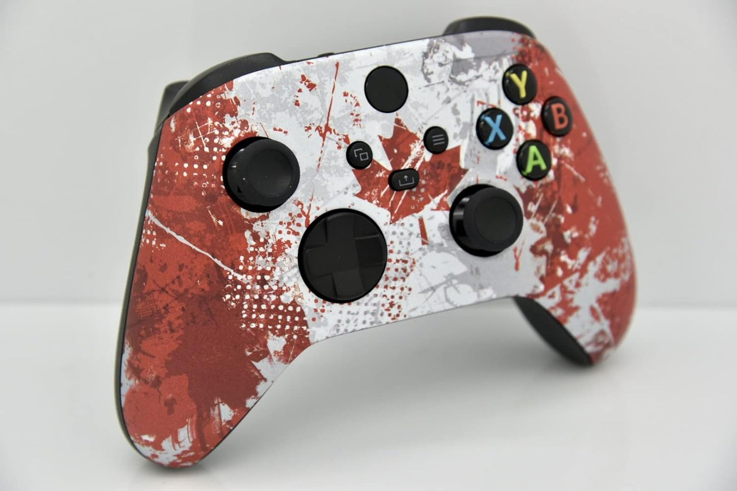 Hand Airbrushed Fade Custom Controller Compatible with Xbox Series X/S & Xbox One (Series X/S Canadian Flag)