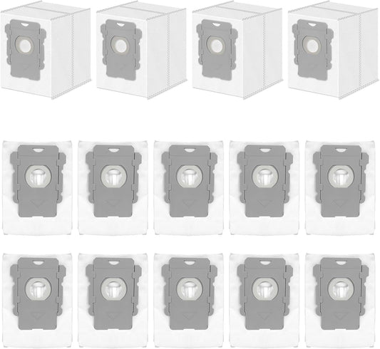 14 Pack Replacement Vacuum Bags Compatible with iRobot Roombai7, i7+, i8+, i3+, i4+, i5+ i6, i6+, j5, j5+, j6+, j7, j7+, j8+, j9, j9+, s9, s9+, i &s& j Series Clean Base Automatic Dirt Disposal Bags