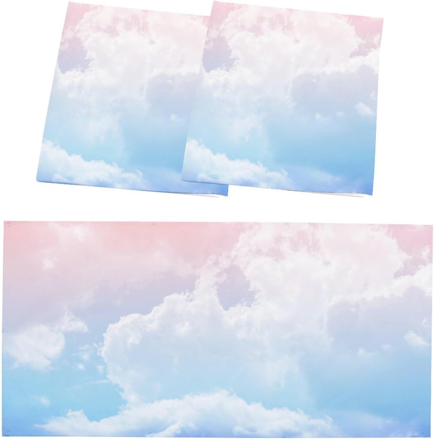 2PCS Fluorescent Light Cover for Ceiling Light Classroom-Cloud Magnetic Light Cover Fluorescent Light Shade Panel,Decorative Film Filter for Reducing Harsh Glare Flicker Home School Office Decorations