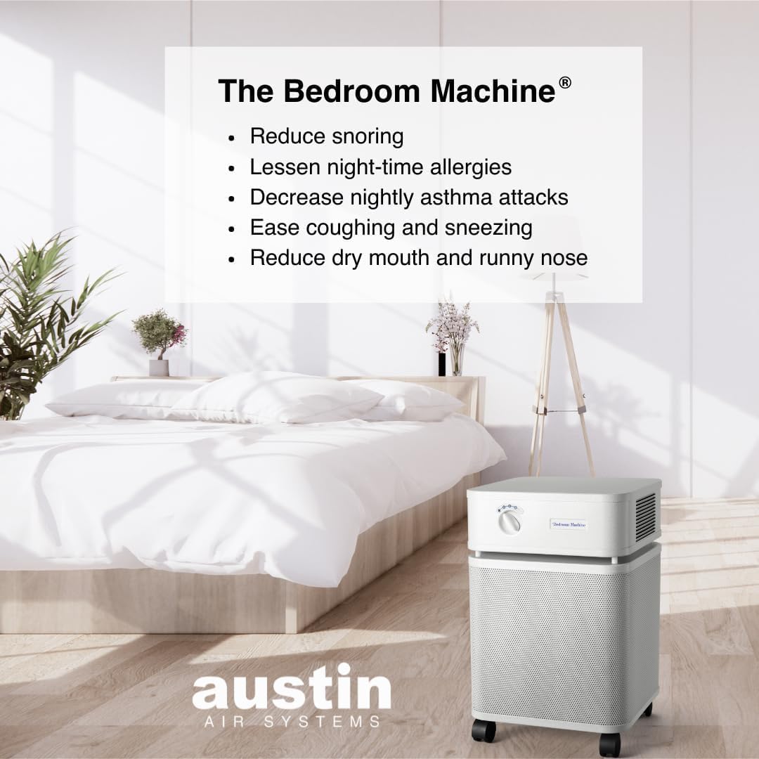 Austin Air Bedroom Machine Midnight Blue - Advanced 5 -Stage Filtration HEPA Air Purifiers For Home with Activated Carbon & Zeolite - Ideal as Air Purifiers for Bedroom
