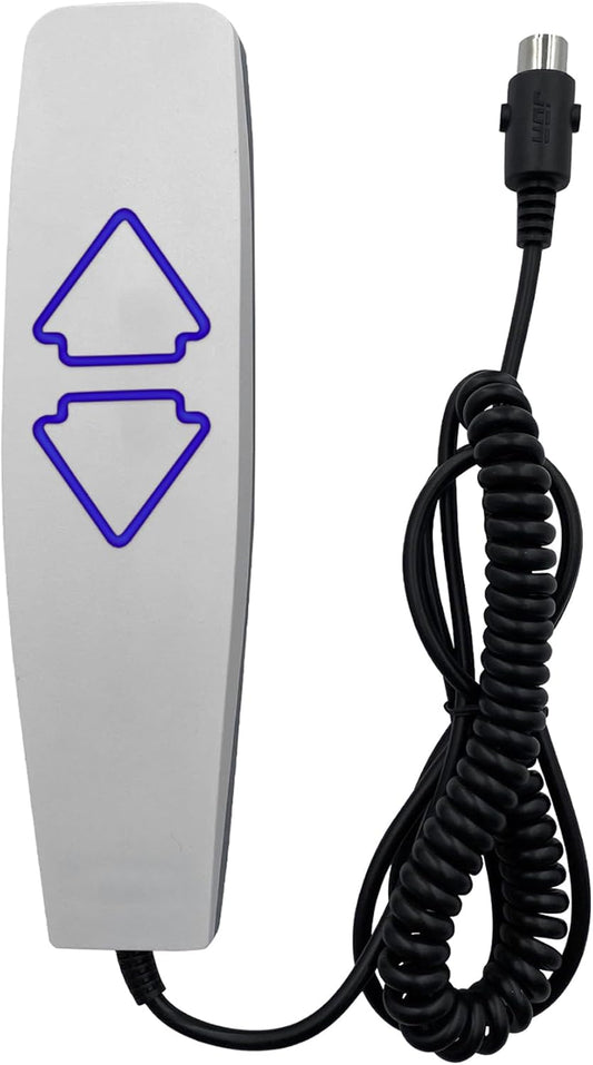 2 Button 5 Pin Remote Hand Control with USB A C Ports and Backlight for Lift Chair Electric Sofa Power Recliner Parts Replacement Controller Handset