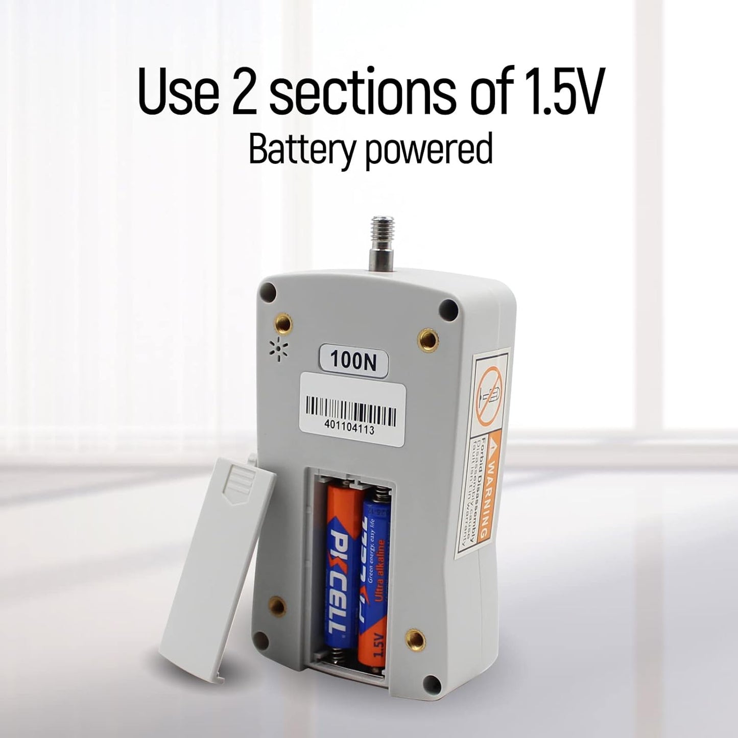 100N Digital Force Gauge Push and Pull Tester with 4 Measurement Units N Kg Lb Oz, Accuracy ±1％
