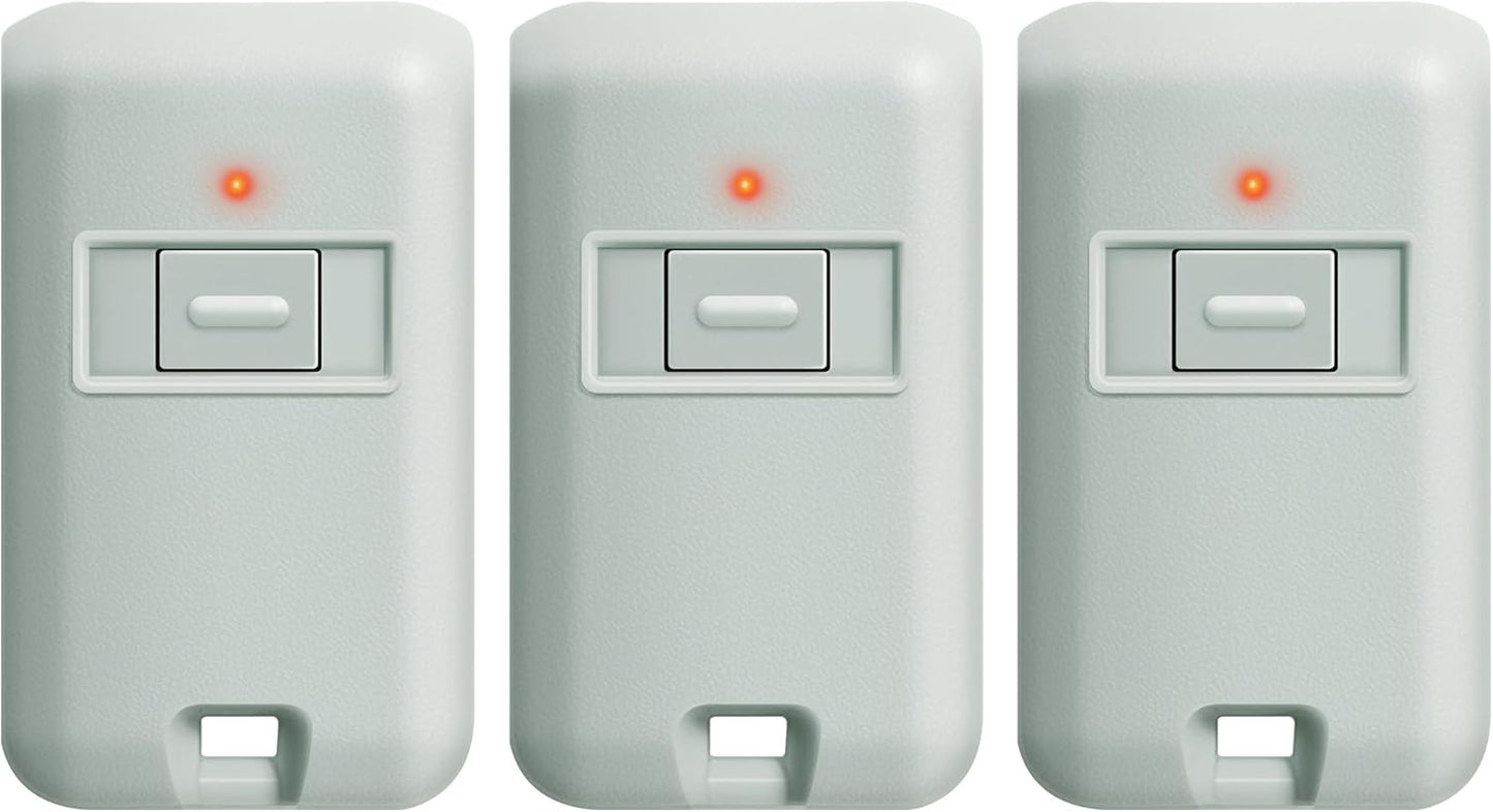 3 for Multi-Code 3089 MultiCode 308911 Linear MCS308911, 300MHZ 10 Dip Switch Gate Opener Remote (3-Year-Warranty)