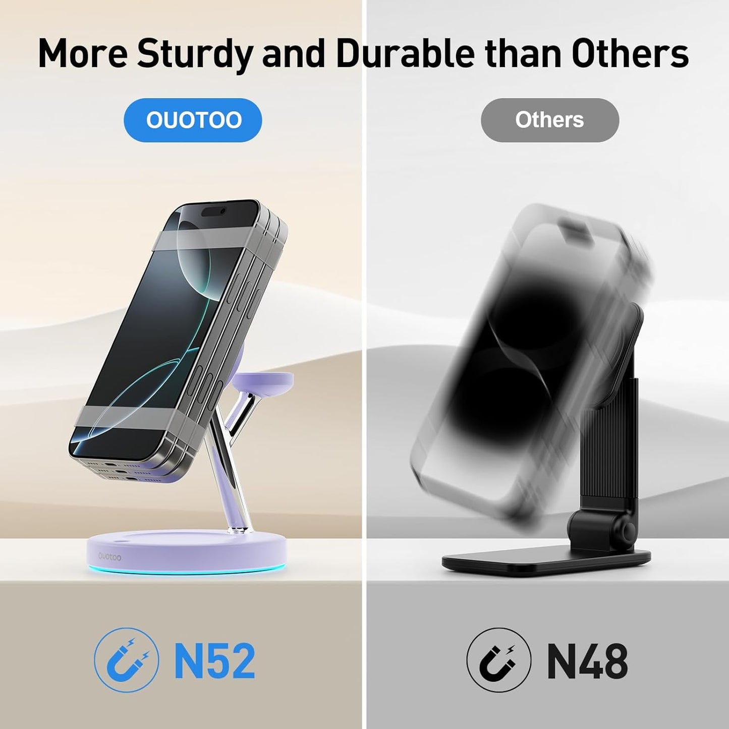 2025 3 in 1Charging Station Compatible with Mag-safe Charger Wireless Charger Stand for iPhoneAir17 16 15 14 13 12Series Wireless Charging Station for AirPods Wireless Charging Stand for iWatch Series