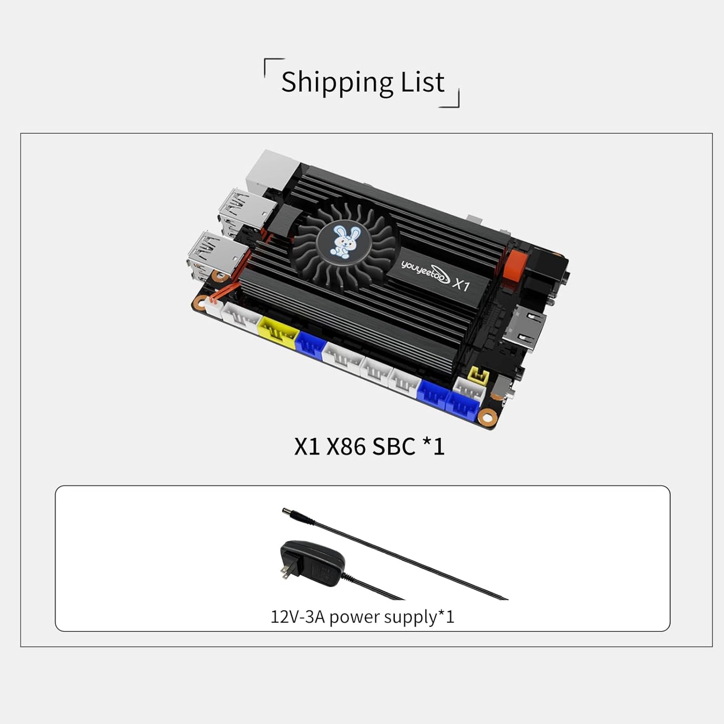 WayPonDEV youyeetoo X1 X86 Single Board Computer - A 64bit Windows 10/11/Linux Mini PC with Celeron N5105 CPU, Support Optional WiFi&BT NFC, PCIE 3.0 M.2 2280 NVMe or SATA SSD (16GB RAM+256GB Storage)