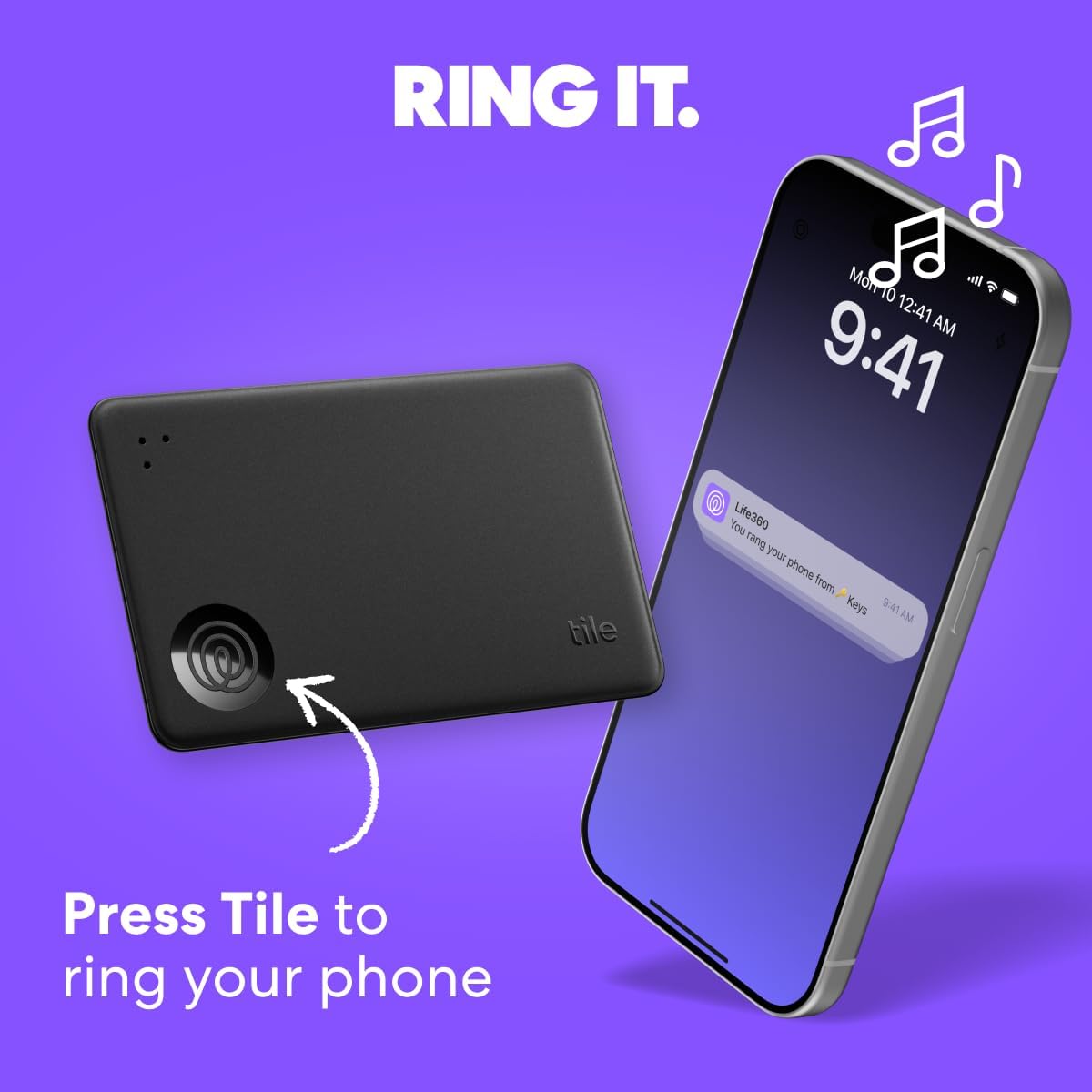 Tile by Life360 Slim - Wallet Finder, Bluetooth Tracker and Item Locator for Luggage Tags, Passports and More. Both iOS and Android Compatible. Phone Finder. 1-Pack (Pink Punch)