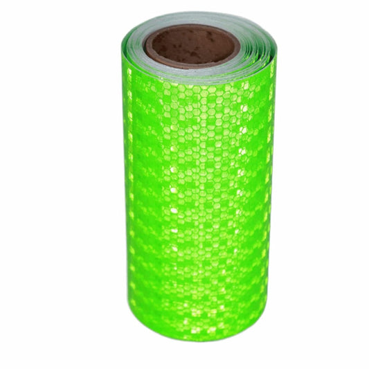 Green Reflective Tape Outdoor Waterproof 6 inch, High Visibility Warning Industrial Marking Tape, Safety Stickers (11 feet)