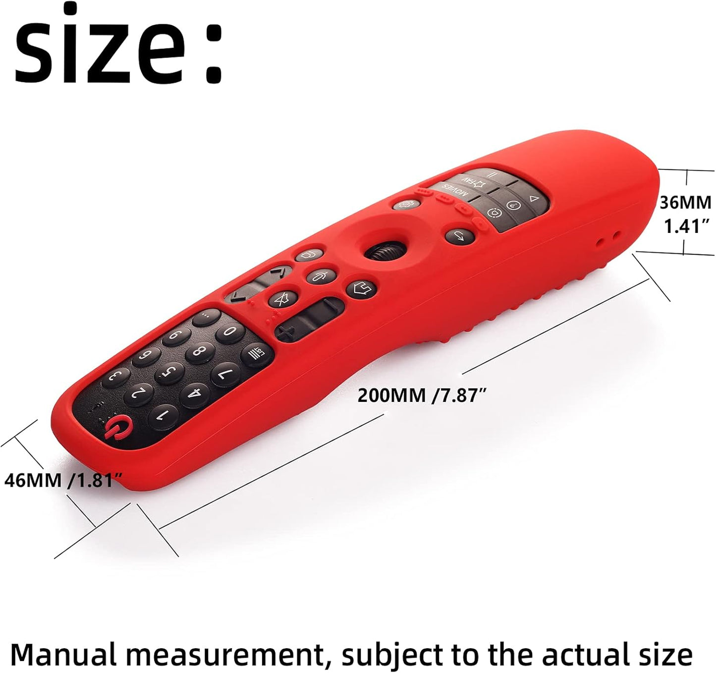 Hi Color Silicone Cover for MR24GA/MR21GA/MR22GN/MR23GA Protective Case Compatible with LG Magic TV C2 C3 G3 OLED Remote Control Slicone Sleeve with Lanyard(Mint)