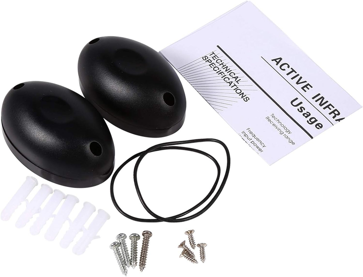 1 Pair 20m Infrared Photoelectric Beam Alarm, Security Light Barrier Sensor Detector for Home Door Window Outdoor Security