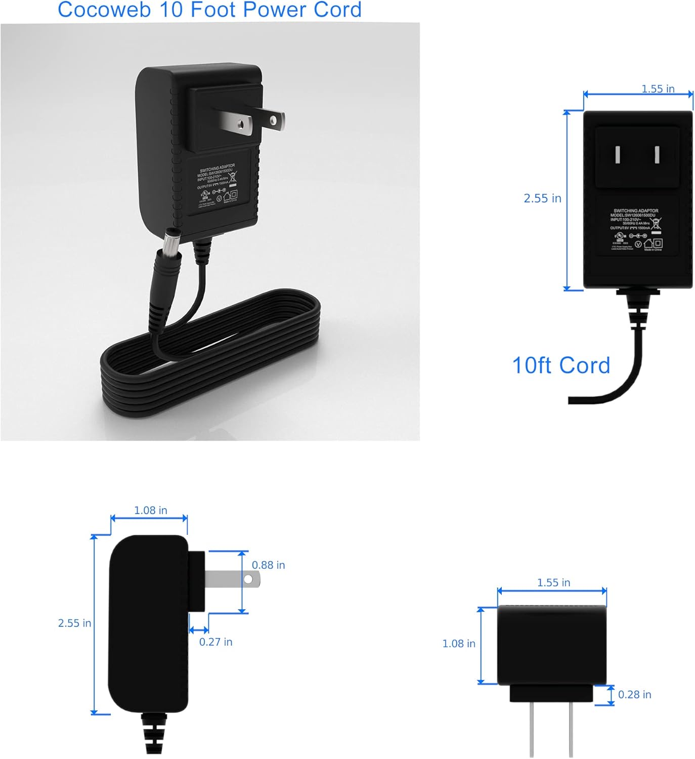 Cocoweb 21 Inch Tru-Slim Oil Rubbed Bronze Picture Light - LED, 2700K, Adjustable Arm, Plug-in, Toggle Switch, Sleek and Compact Design