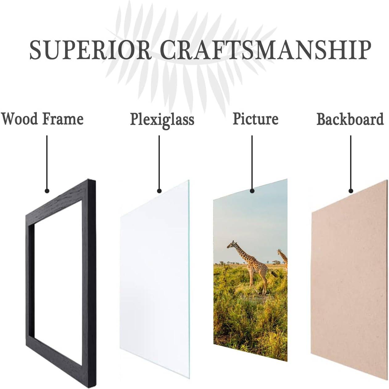 11x13 Picture Frame Set of 3,Wooden Frame 11x13 Wall Gallery Poster Photo frame Black with Durable Shatter Resistant Plexiglass for Wall Mounting Family -friend- wedding best gift