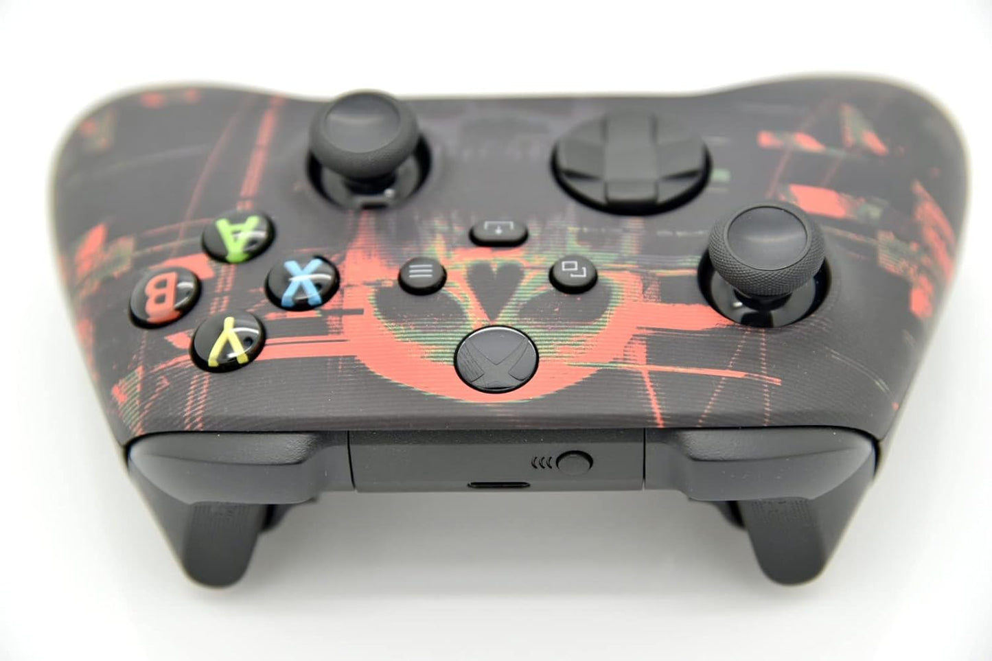 Hand Airbrushed Fade Custom Controller Compatible with Xbox Series X/S & Xbox One (Series X/S Digital Skull)