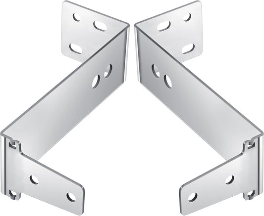 2PCS Garage Door Sensor Bracket Compatible with GSTB-R STB-BL Garage Door Sensors Replacement, Sturdy Metal, Wall Mount, Silver