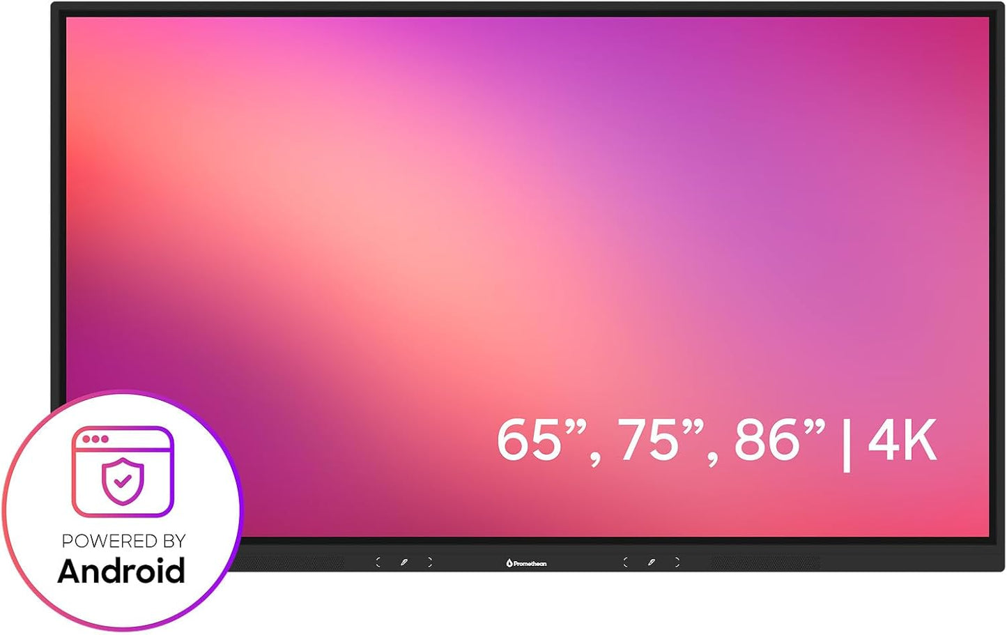 Promethean ActivPanel LE 75” High Specification Digital Whiteboard, 4K UHD, Interactive Display, Android OS, EDLA Certified, 3 Year Onsite Support