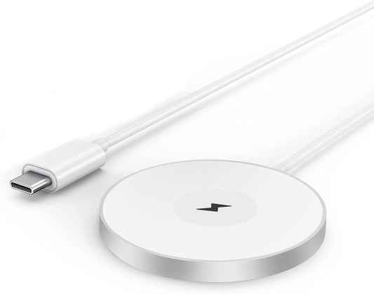 3 in 1 Magnetic Wireless Charging Station, 15W Fast Charger Compatible with iPhone 17/16/15/14/13/12 Series, Apple Watch 9-2/SE, AirPods Pro 3/2/1, for Bedside Desk Travel Home Office (Silver)