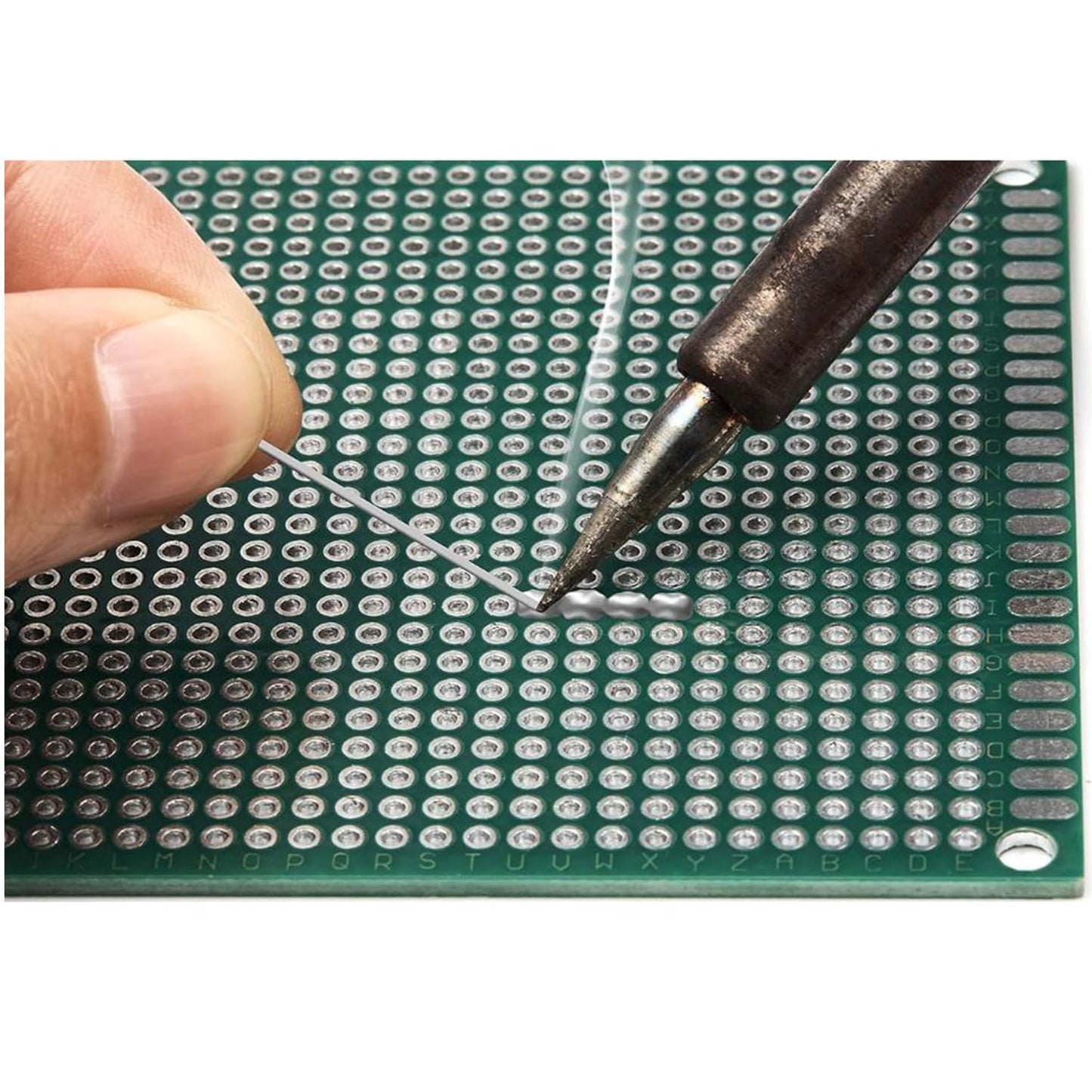 24 Pcs(3x7cm) Double Sided PCB Board Prototype Kit Soldering 2 Colour Universal Printed Circuit Board for DIY Soldering and Electronic Project