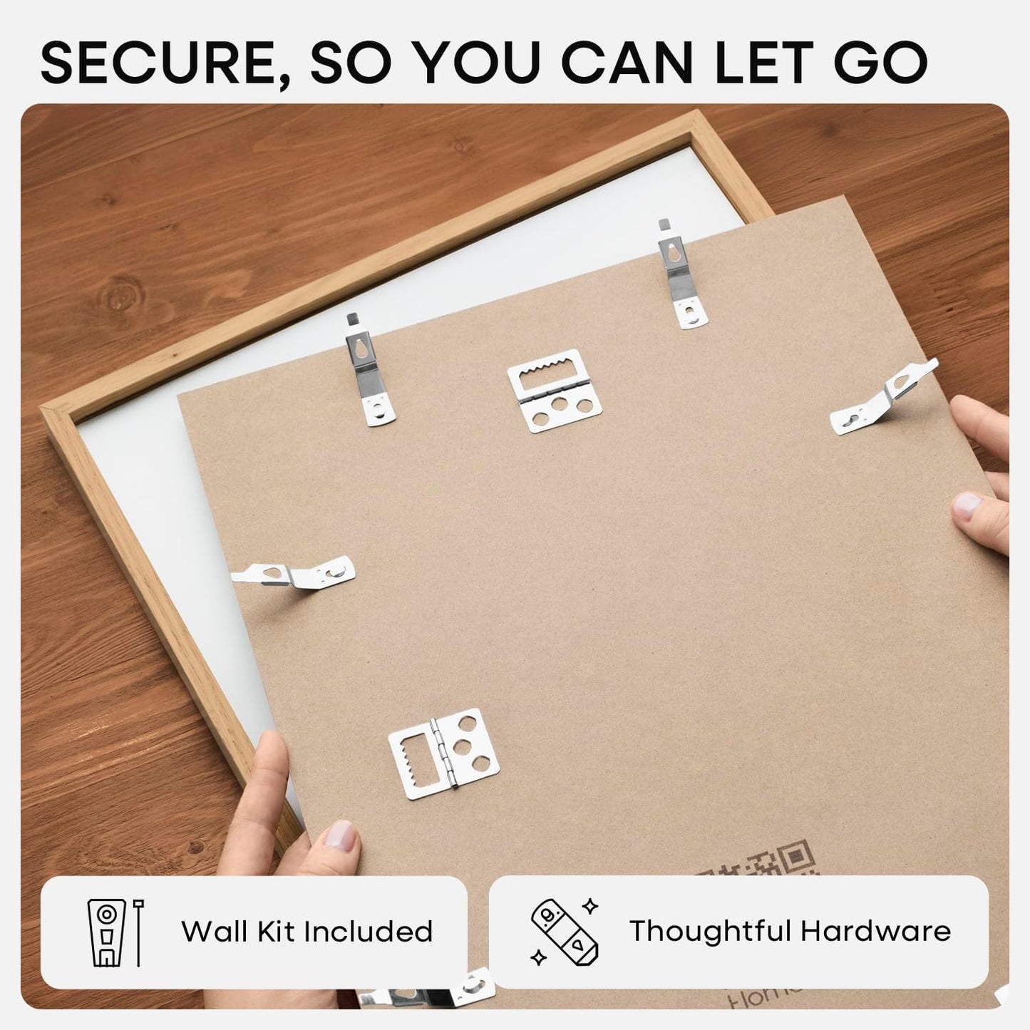 Homeforia A3 Picture Frame Wood, High-End Natural Oak 11.7 x 16.5 Wooden Poster Frames Matted to 8.3 by 11.7 Photo, A3 Size Light Wooden Frame with Mat A4 for Print, Tempered Glass, Wall Kit, Set of 1