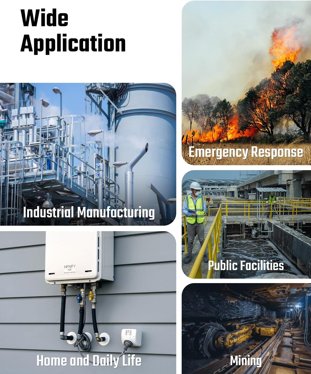 Guard-156 4 Gas Monitor Multi Gas Detector for H2S, CO, LEL, and O2, Triple Alarm Modes (Visual, Vibration, Sound), 0.5s Fast Response, Dust and Explosion Proof Design for Work and Home Safety - Green