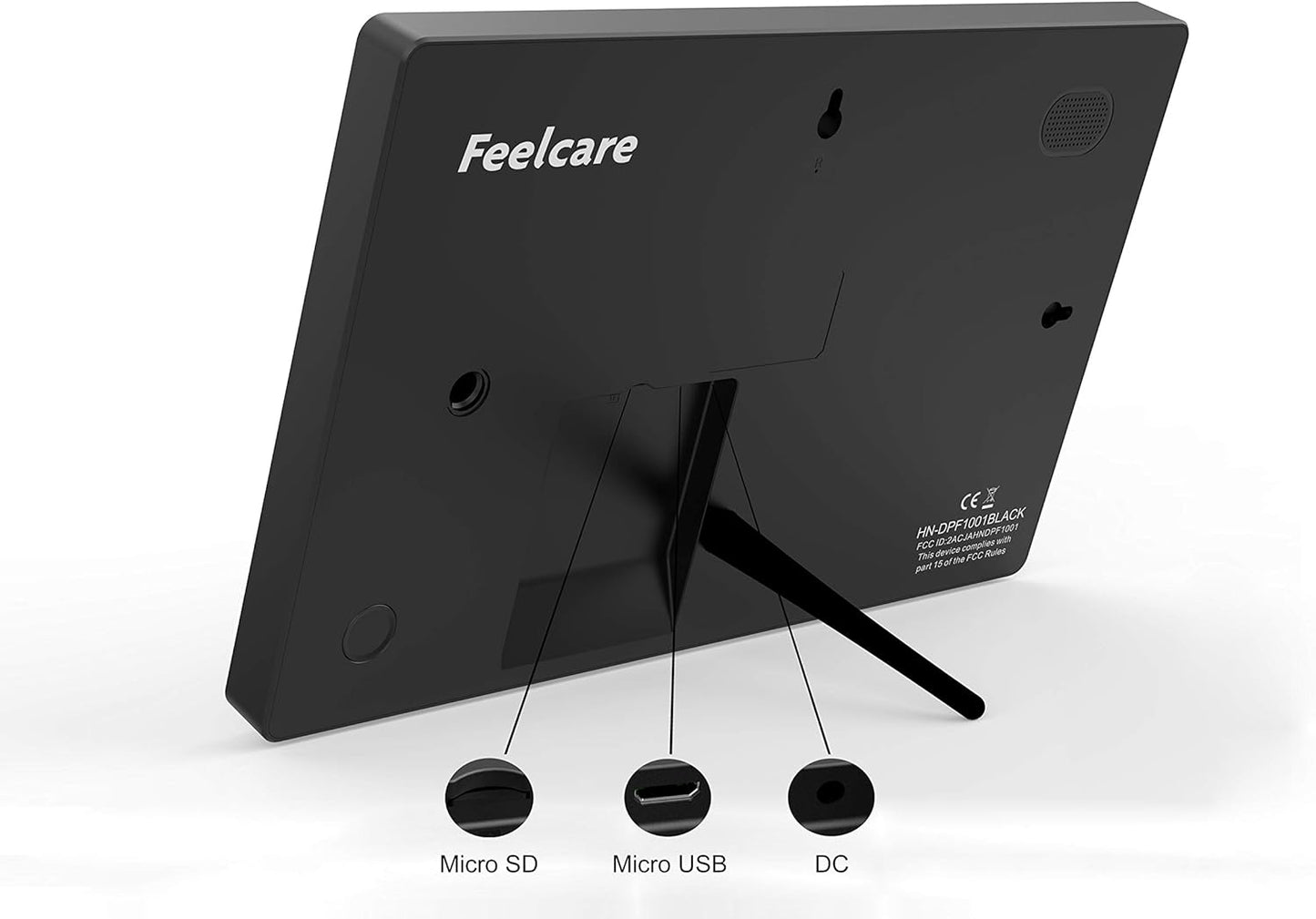 10.1 Inch 16GB Smart WiFi Digital Picture Frame, Send Photos or Small Videos from Anywhere, Touch Screen, 800x1280 IPS LCD Panel, Portrait and Landscape(Black)