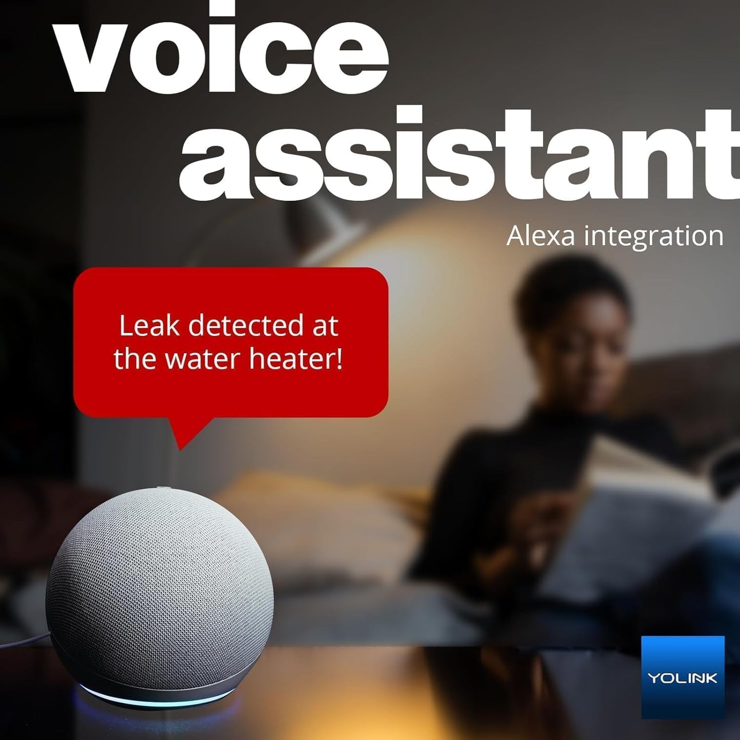 YoLink Water Leak Starter Kit: Hub + 6 Leak Sensor 4 (105 dB Siren), LoRa Long-Range, App/SMS/Email Alerts, D2D Offline, 2 AAA Up to 5-Year Battery, Compatible with Alexa/IFTTT/Home Assistant