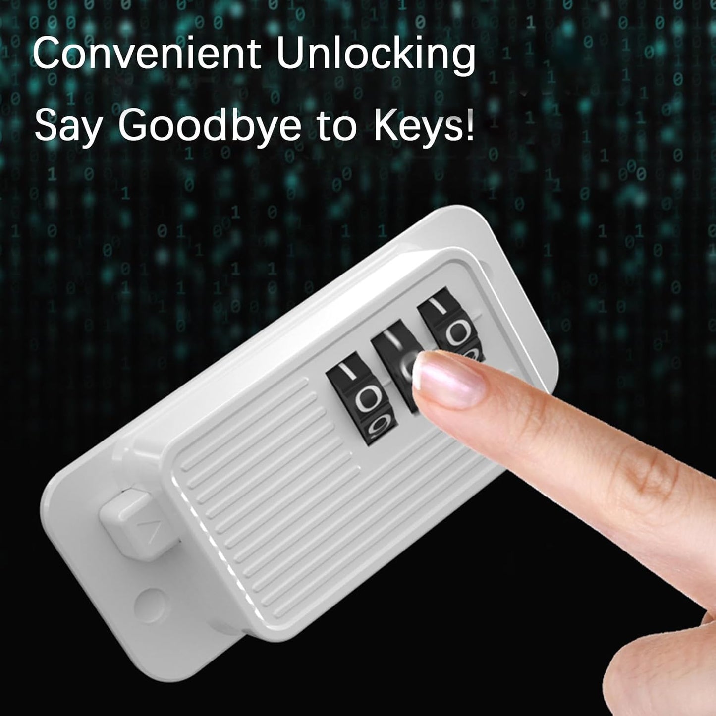Heavy Duty Combination Refrigerator Lock (1 Pack) - Cabinet Locks Baby Proofing, No Drilling Adhesive Fridge Locks, for Fridge, Cabinets, Drawers, Window and Child Safety Cabinet Lock
