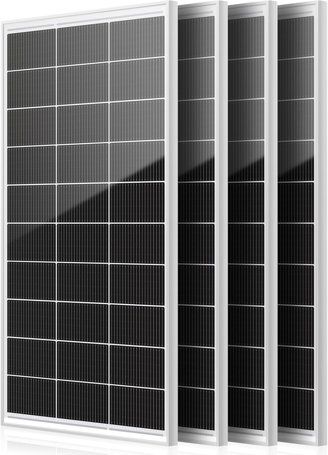 150W 4pack 600 watt Solar Panel Monocrystalline Cell High-Efficiency PV Module, Solar Panels for Homes Camping RV Battery Boat Caravan and Other Off-Grid System
