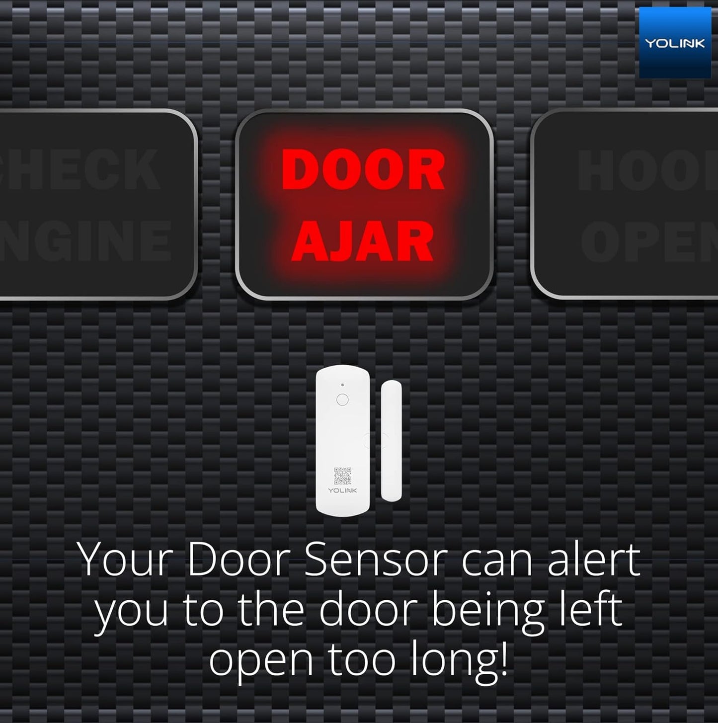 YoLink LoRa Smart Door Sensor Starter Kit: - 1/4 Mile Open-Air Range, Door Left-Open Reminders,5 Years Battery Life, SMS/Text, Email & App Alerts, Alexa, IFTTT, Home Assistant