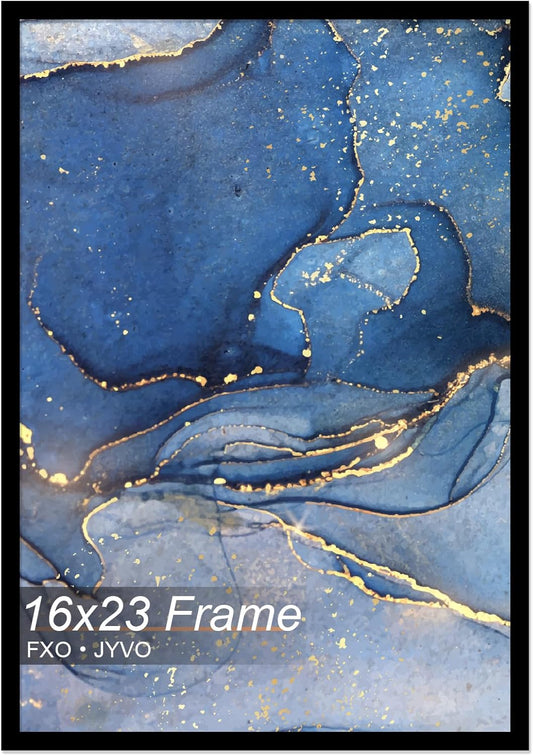 16x23 Picture Frame, Black Frame for 16 x 23 Inch Picture Poster Photo, Light Weight and High Transparent 16 by 23 Frame for Wall - 1 Pack/Black/16 x23