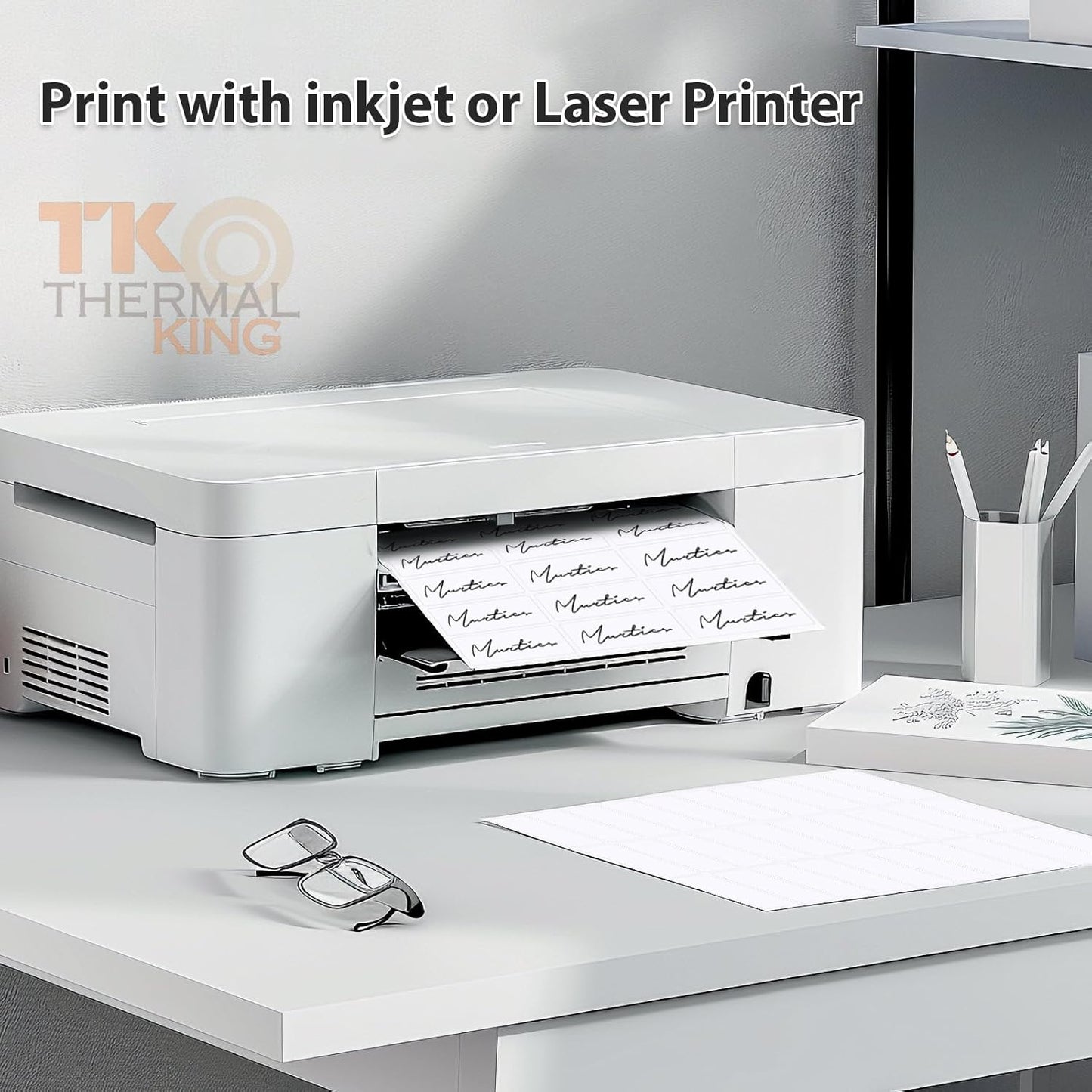 1" x 2-5/8" 100 Sheets Easy Peel White Blank Sticker Mailing Shipping Address 3,000 Labels (30 Labels/Sheet)