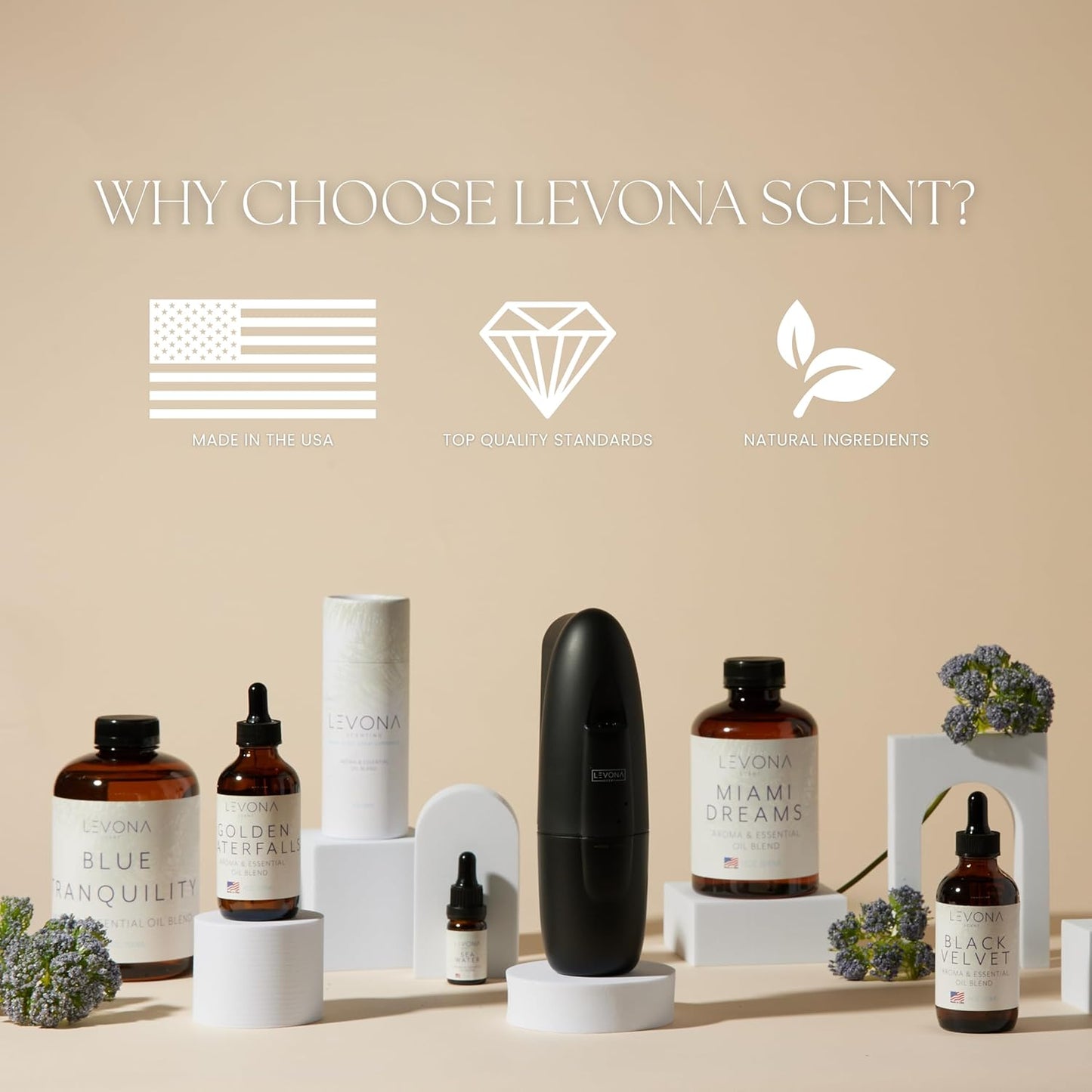 Levona Scent Essential Oil - Fresh Aroma for Home, Office, Hotel & Spa, Ideal for Humidifiers & Diffusers, Hotel Fragrance with Lemon & Green Melon - 500ml / 17 fl oz, Mystic Mirage
