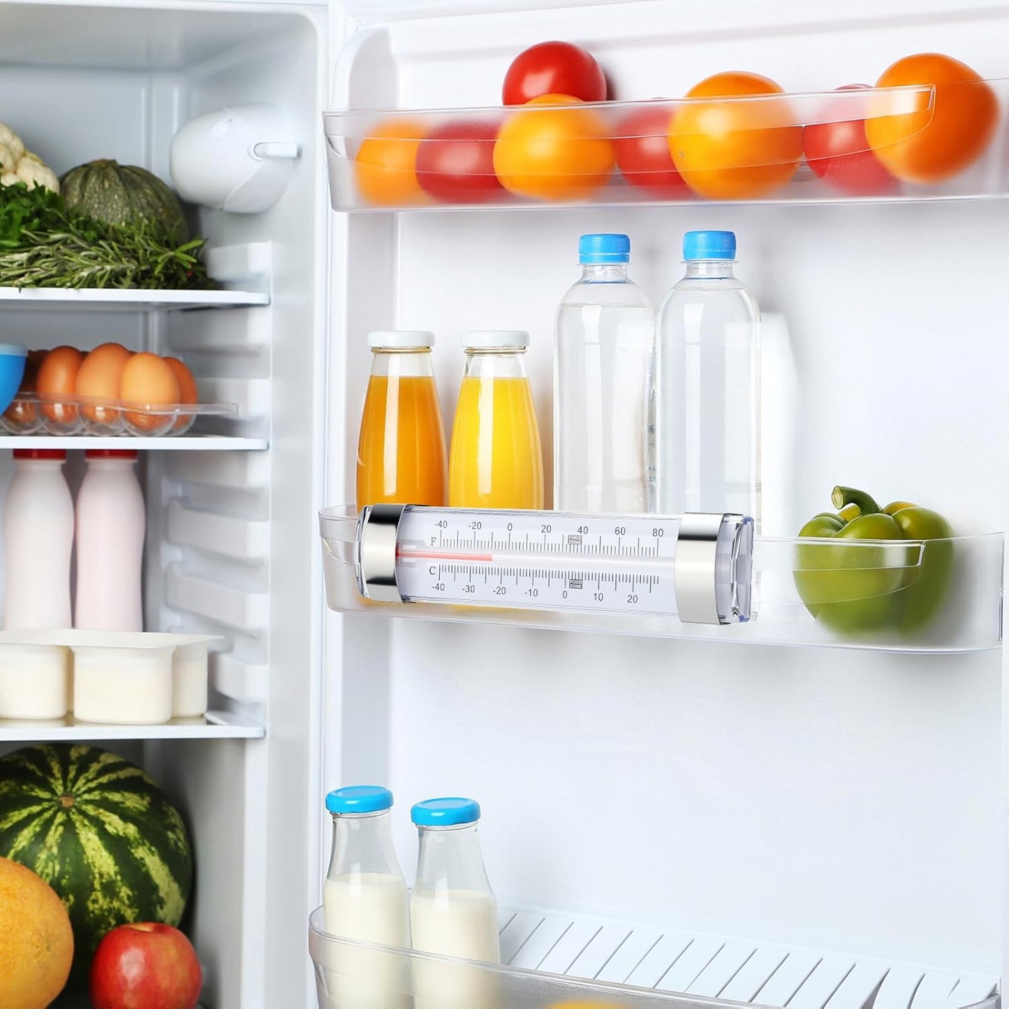 20 Pack Refrigerator Fridge Thermometer, Thermometer for Freezer Cooler, Dual-Scale -40~80°F/-40~27°C Temperature Range, Hanging Thermometers for Refrigerator Fridge, Freezer Temperature Monitor