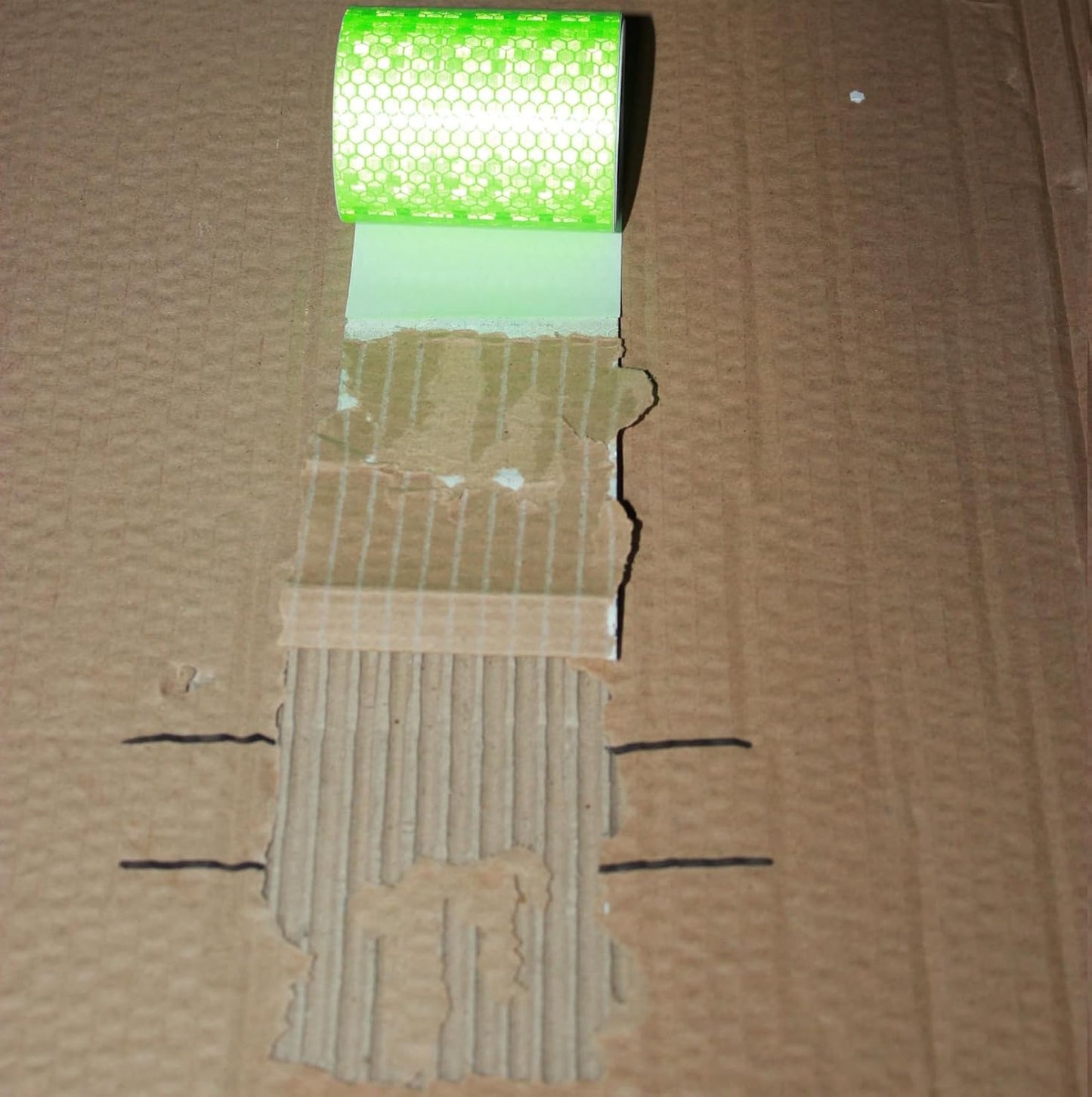Green Reflective Tape Outdoor Waterproof 2 inch, High Visibility Warning Industrial Marking Tape, Safety Stickers (11 feet)