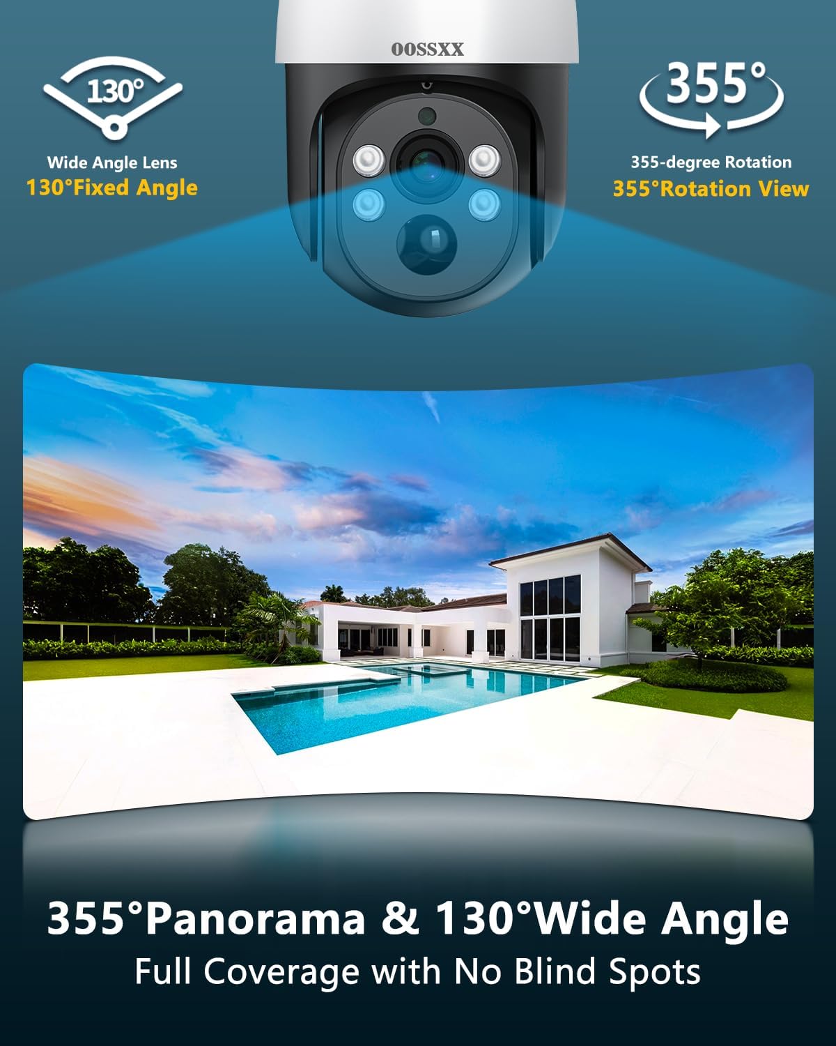 (Auto Tracking) 4K 2-Way Audio PTZ PoE Outdoor Wired Security Cameras System Home Wired Cameras Video Surveillance DVR Recorder System