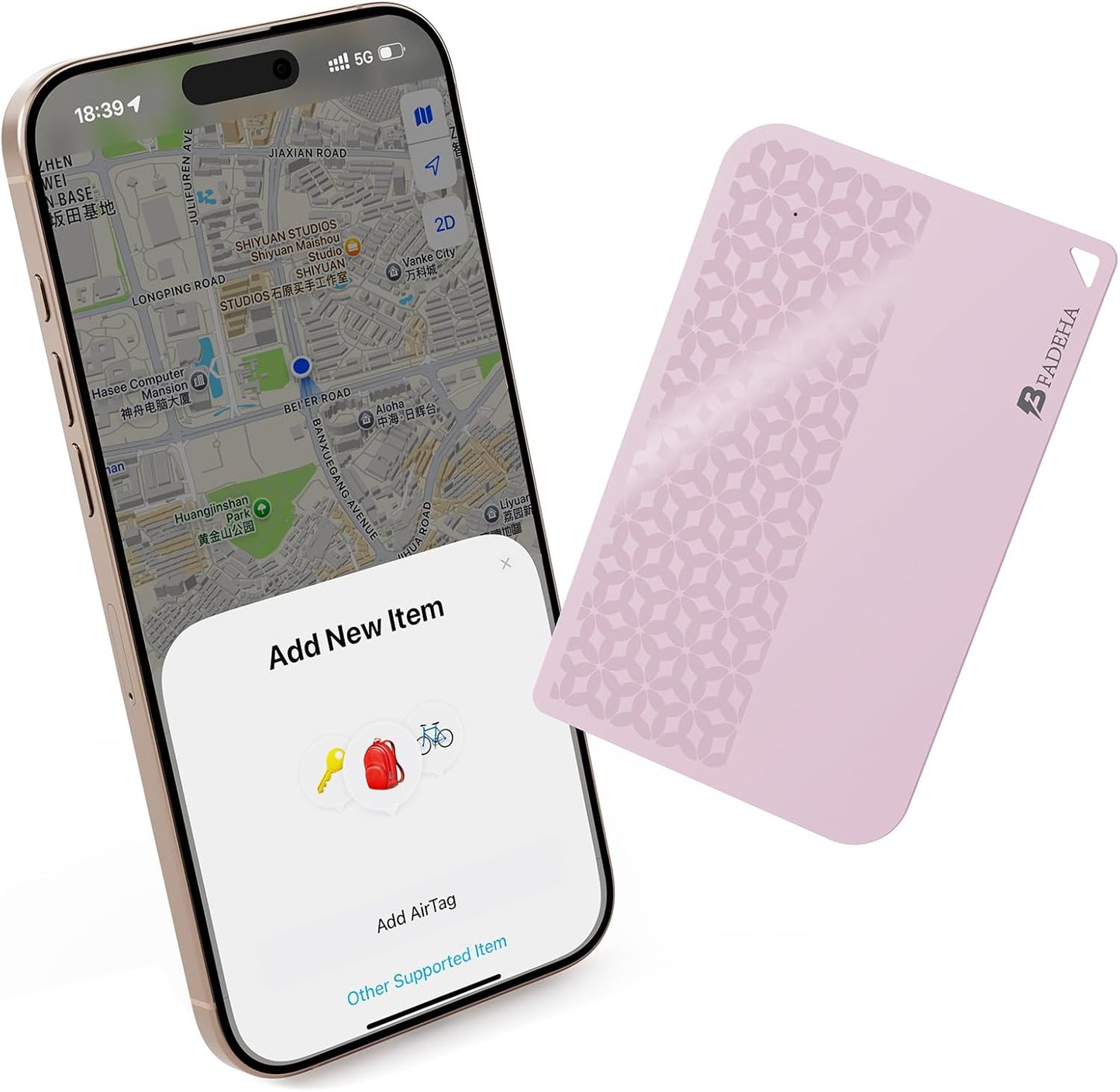 2025 [Apple MFi Certified] (iOS Only) Bluetooth Tracker Smart Card for Apple Find My iPhone Wallet GPS Tracker, 5-10 Years Staying Power, Keys Finder and Item Locator for Keys, Bags, Passport