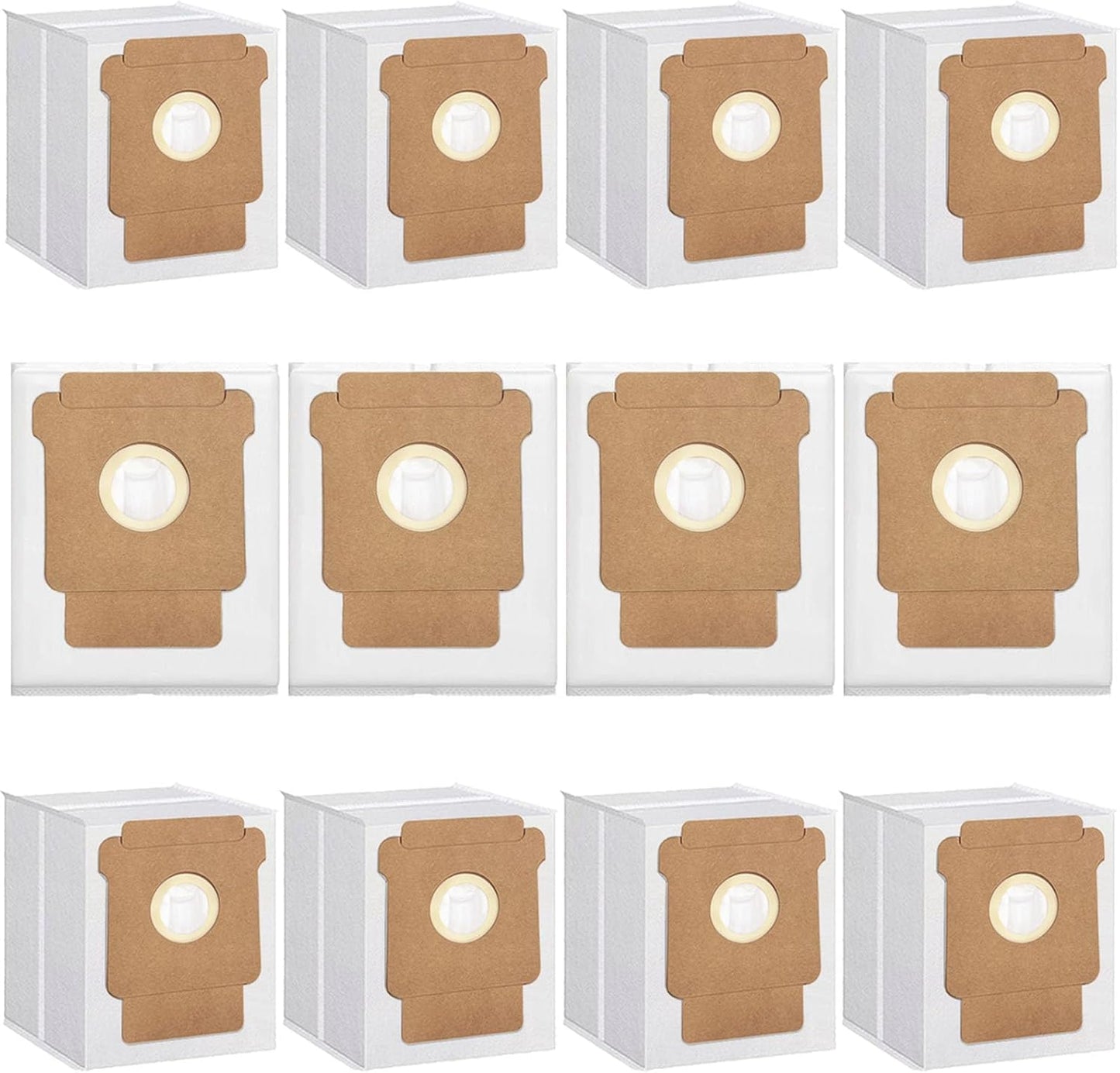 12 Pack Q0520 Vacuum Bags for iRobot Roomba Vacuum 2 Q0520 Essential Robot Vacuum Cleaner,Roomba 105 Combo/Vac,Plus 405 404 505 Combo Max 705 Vac,Max 705 Combo Robot,Disposable Auto-Empty Dust Bin Bag