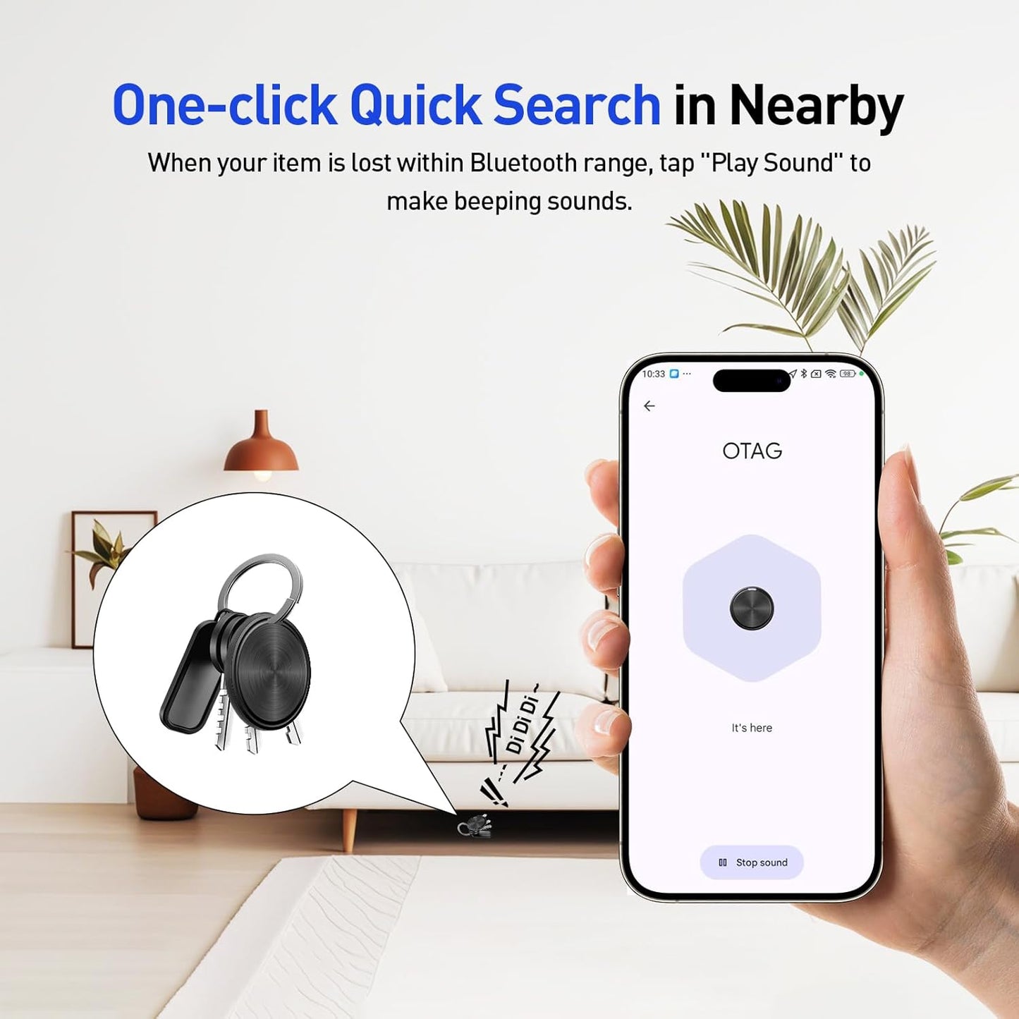 Air Tags-4 Pack Android Tracker Tag Works with Google Find Hub App(Android Only), Loud Sound, Replaceable Battery, for Keys, Suitcase, Backpack, Luggage, Wallet