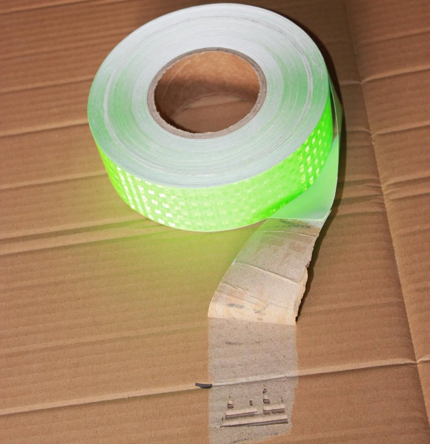 Green Reflective Tape Outdoor Waterproof 2 inch Wide, High Visibility Warning Industrial Marking Tape, Safety Stickers (168 feet)