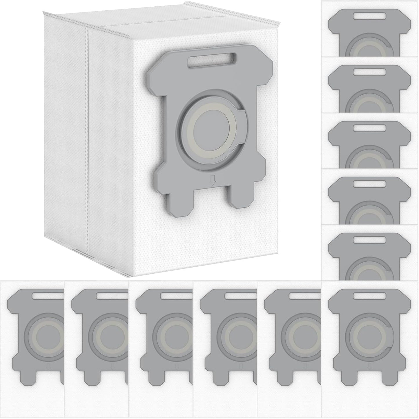 12 Pack Dirt Disposal Bags Compatible with Robotic Vacuum Cleaner i3, i3+, i7, i7+, i8, i8+, i4, i4+, i1, i1+, i6, i6+, j7, j7+, s9, s9 Plus, i & s j Series Vacuum Bags Bin Bags Replacement Parts