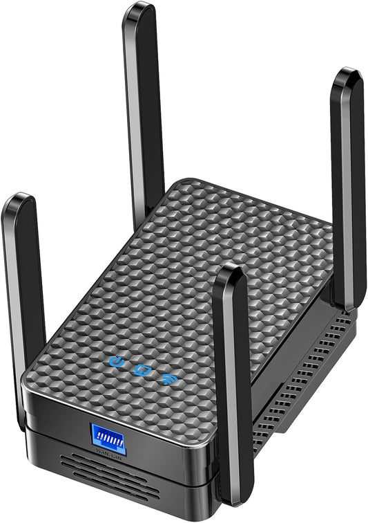 2026 WiFi 6 Extender Signal Booster, Longest Range up to 19980 sq.ft for Home, AX3000 Dual Band WiFi Repeater, Wireless Internet Extender with Gigabit Ethernet Port, 10X Faster Access Point, Onemesh