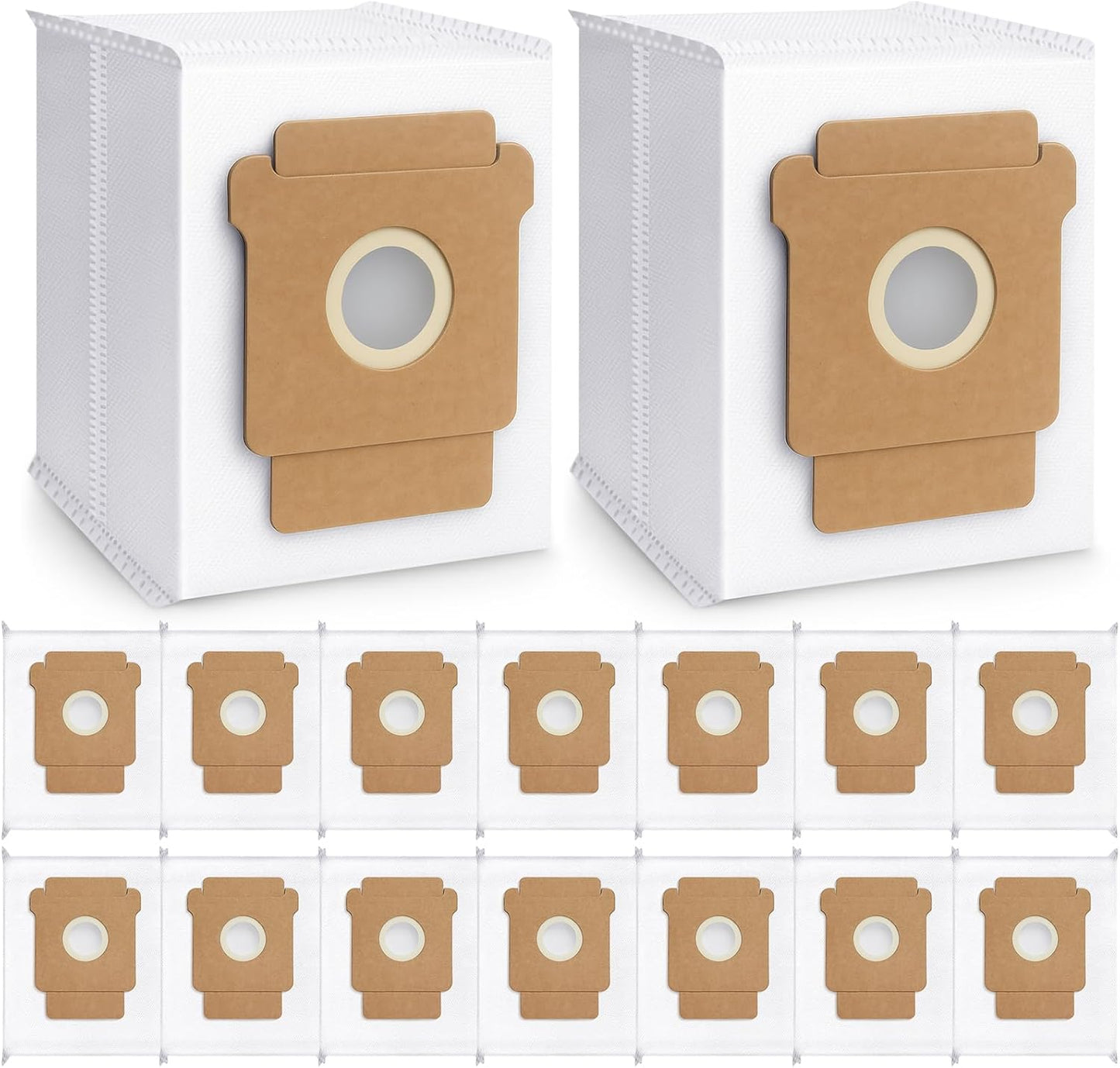 16 Pack Plus 405 Combo Dust Bags for Roomba Essential Q0520/Plus 405 Combo/Plus 505 Combo/Plus 504 Vac/Y0140 Combo/Y0110/Q0120/Q011/104 Combo/105 Combo/105 Vac/Max 705 Vac/205 Vac Dust Bag