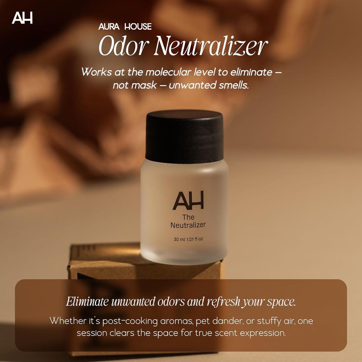 Aura House Ultimate Diffuser Kit – Smart Bluetooth Cold-Air Diffuser with Fragrance Oils, Cleaner & Neutralizer – Complete, Effortless Home Scent System