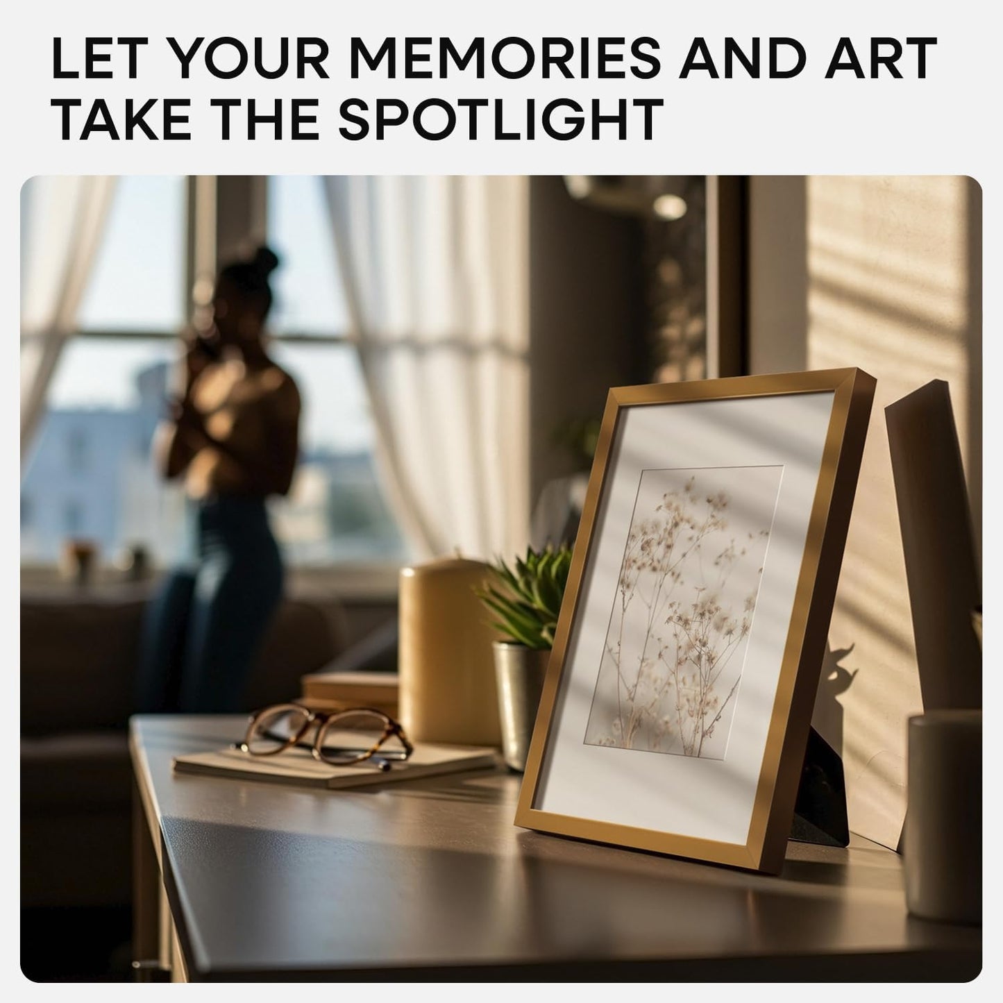 Homeforia 5x7 Picture Frame Bronze, High End Metal 5 x 7 Brass Frames with Mat 4 x 6 for Art, 5x7 Desk Frame Matted to 4x6 inch Photo, 5 by 7 Wall or Tabletop Frame, Tempered Glass, Wall Kit, Set of 2