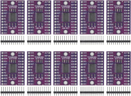 10pcs TCA9548A IIC Multi-Channel Expansion Module 8-Channel I2C Communication Development Board with Reset Function for Arduino