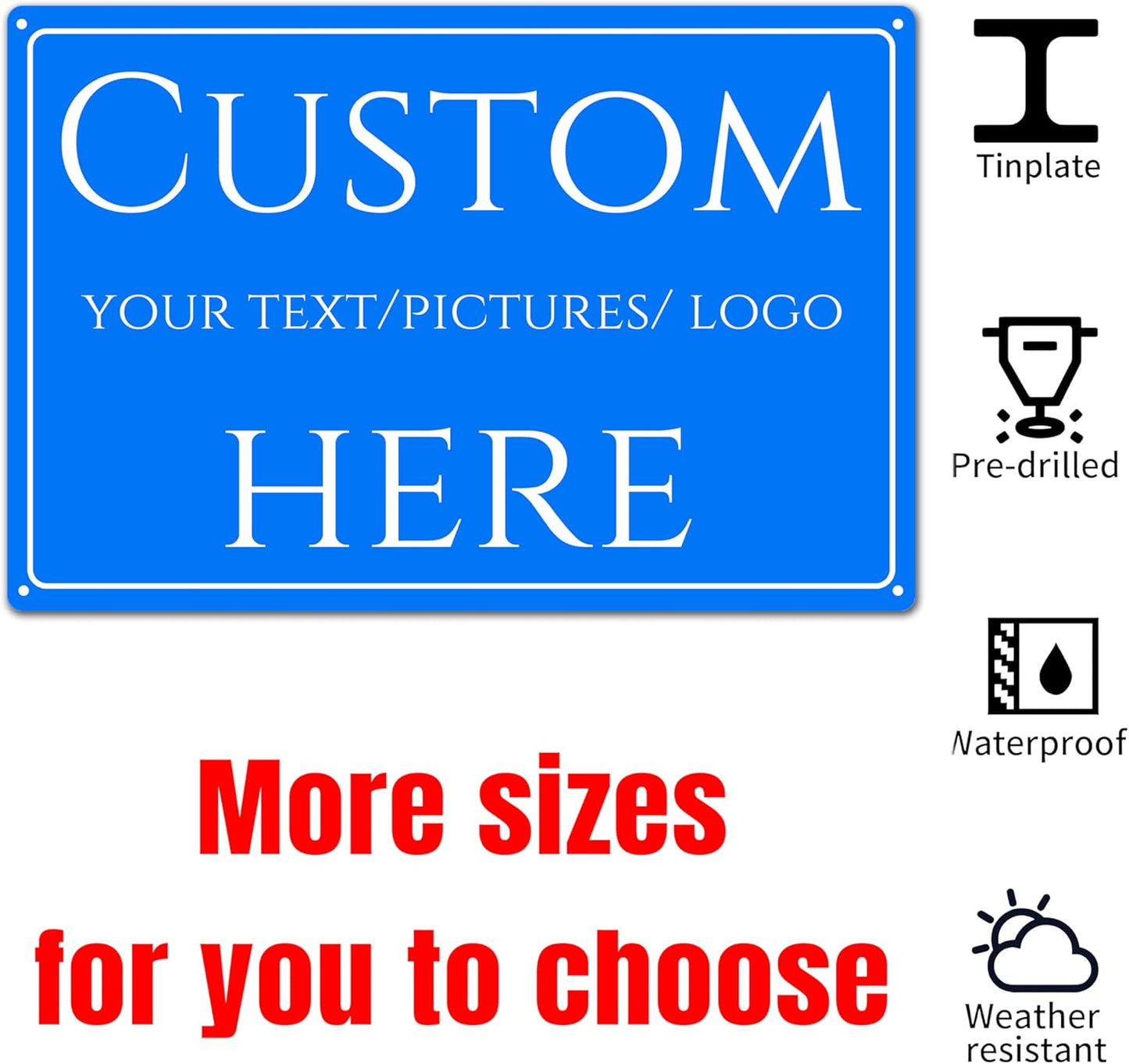 Custom Sign, Custom Delivery Sign，Reflective, Customize for Office, Business, Workplace, office, Home. double-sided(14 * 10Inch)