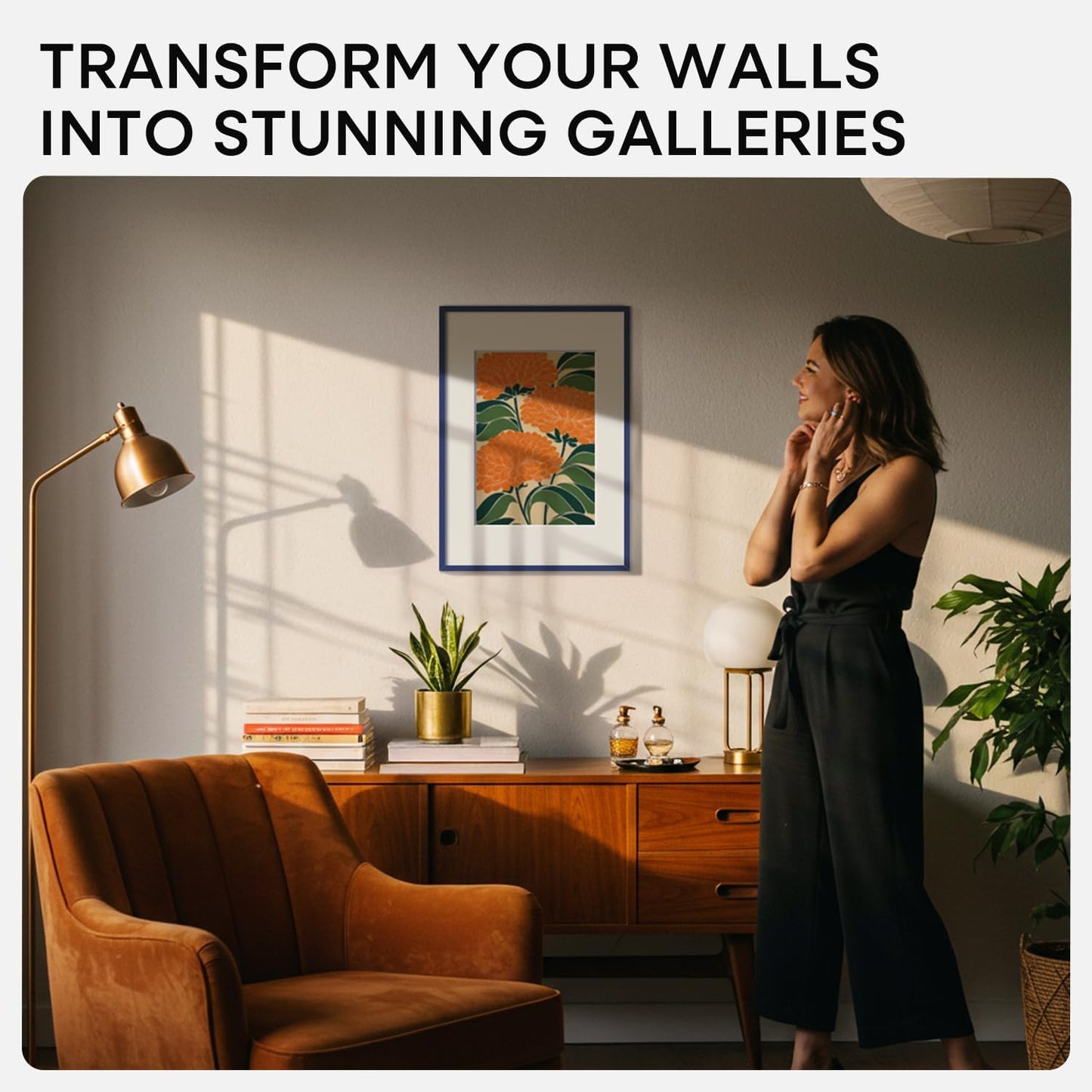 Homeforia A3 Picture Frame Navy Blue, High End Metal 11.7 x 16.5 inch Poster Frames with Mat 8.3 by 11.7 for Photo, A3 Size Frames Matted to A4 Print, 11.7x16.5 Hanging Frame, Tempered Glass, Set of 1