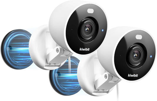 2K Security Camera Indoor/Outdoor, Pet Camera, Baby Monitor, Magnetic Mount, AI Detection, Color Night Vision, SD & Cloud Storage, Works with Alexa, 10FT Extra-Long Cable
