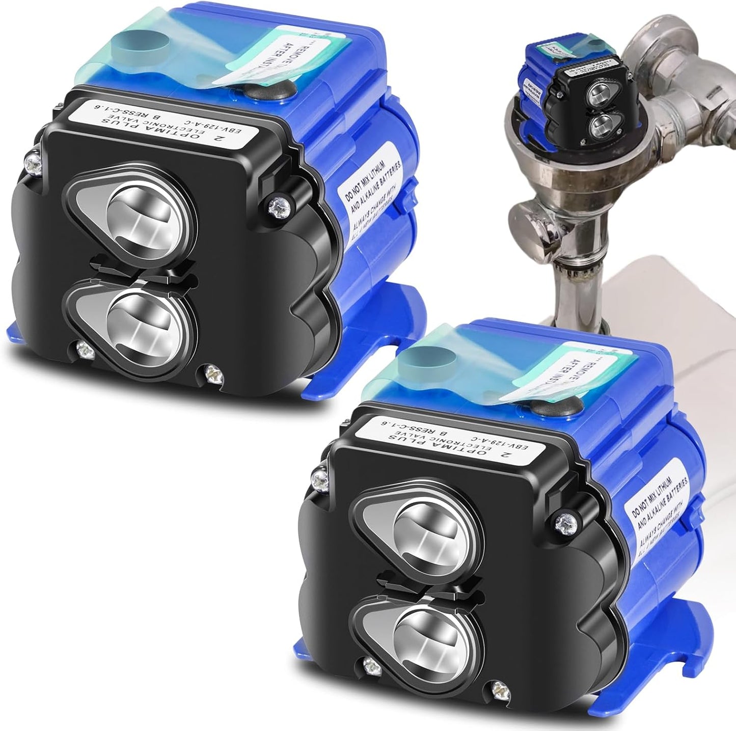 (2 Pack) EBV-129-A-C Electronic Control Module 1.28 & 1.6 GPF for Sloan Optima G2 & ECOS Sensor Water Closet Flushometers, Replacement for Sloan AXF770 3325450 Flush Valve Sensor Module