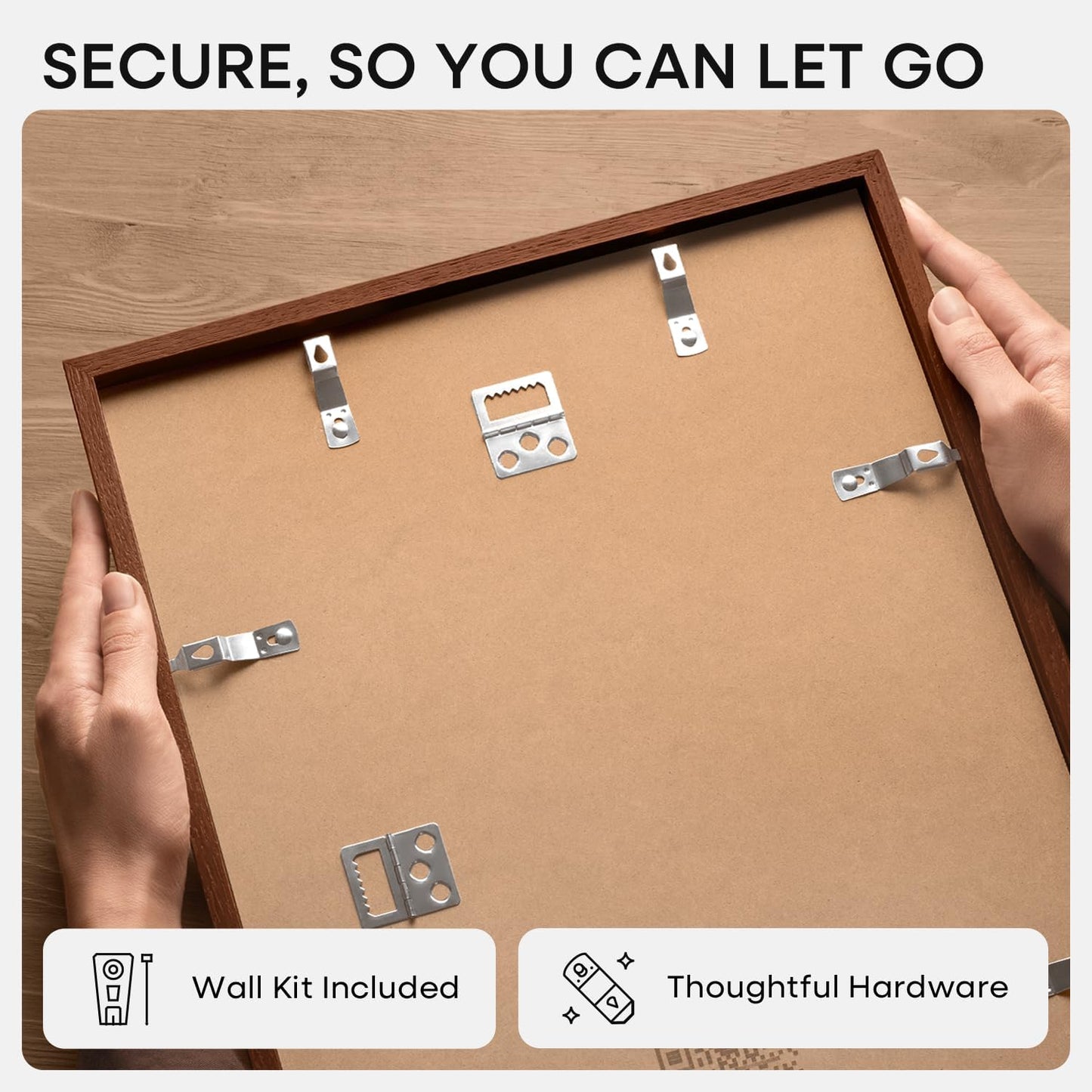 Homeforia Brown Picture Frame 24x32, High End Dark Oak 24x32 Large Wooden Poster Frame with Mat 20x28, 24 x 32 Walnut Wood Frame Matted to 20 x 28, 32x24 Thin Frame, Tempered Glass, Wall Kit, Set of 1