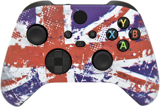 Hand Airbrushed Fade Custom Controller Compatible with Xbox Series X/S & Xbox One (U.K Flag)
