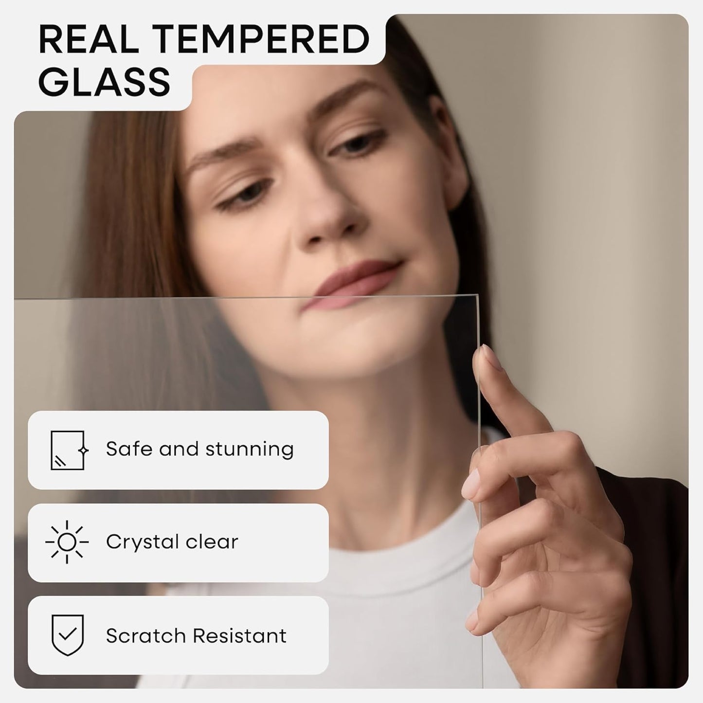 Homeforia Bronze 24x30 Picture Frame, High End Metal Poster Frame with Mat 18x24, Tempered Glass, Wall Hook Included